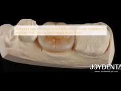 800 MPa Kekuatan lentur dan 8 MPa·m1/2 Ketangguhan Patah Dalam Serbuk Zirkonia Penuh Berlapis Untuk Aplikasi Kekuatan