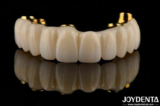 Precision Dental Titanium Bar Hybrid Zirconia Bridge Personalisasi Biokompatibilitas Tinggi